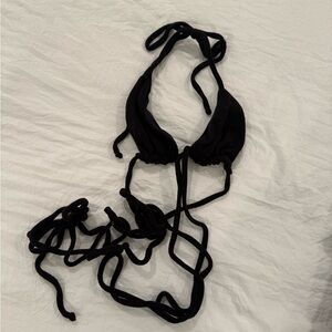 Frankie’s bikini wrap Black Bikini Top size M